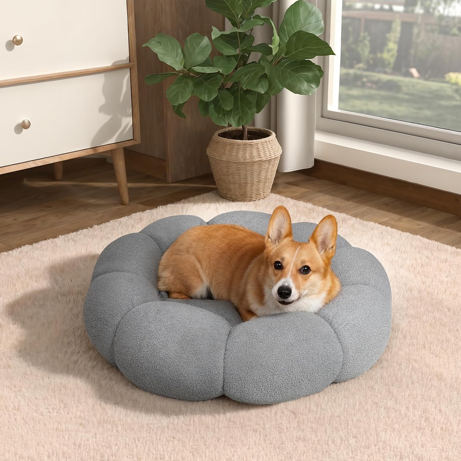 Royal Paws CozyBloom™️ – Premium Donut Kuschelbett