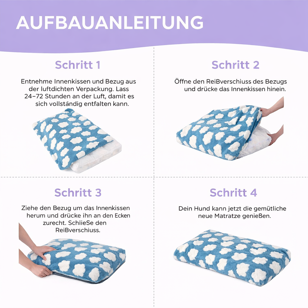 Royal Paws CloudComfort™️ – Orthopädisches Haustierbett