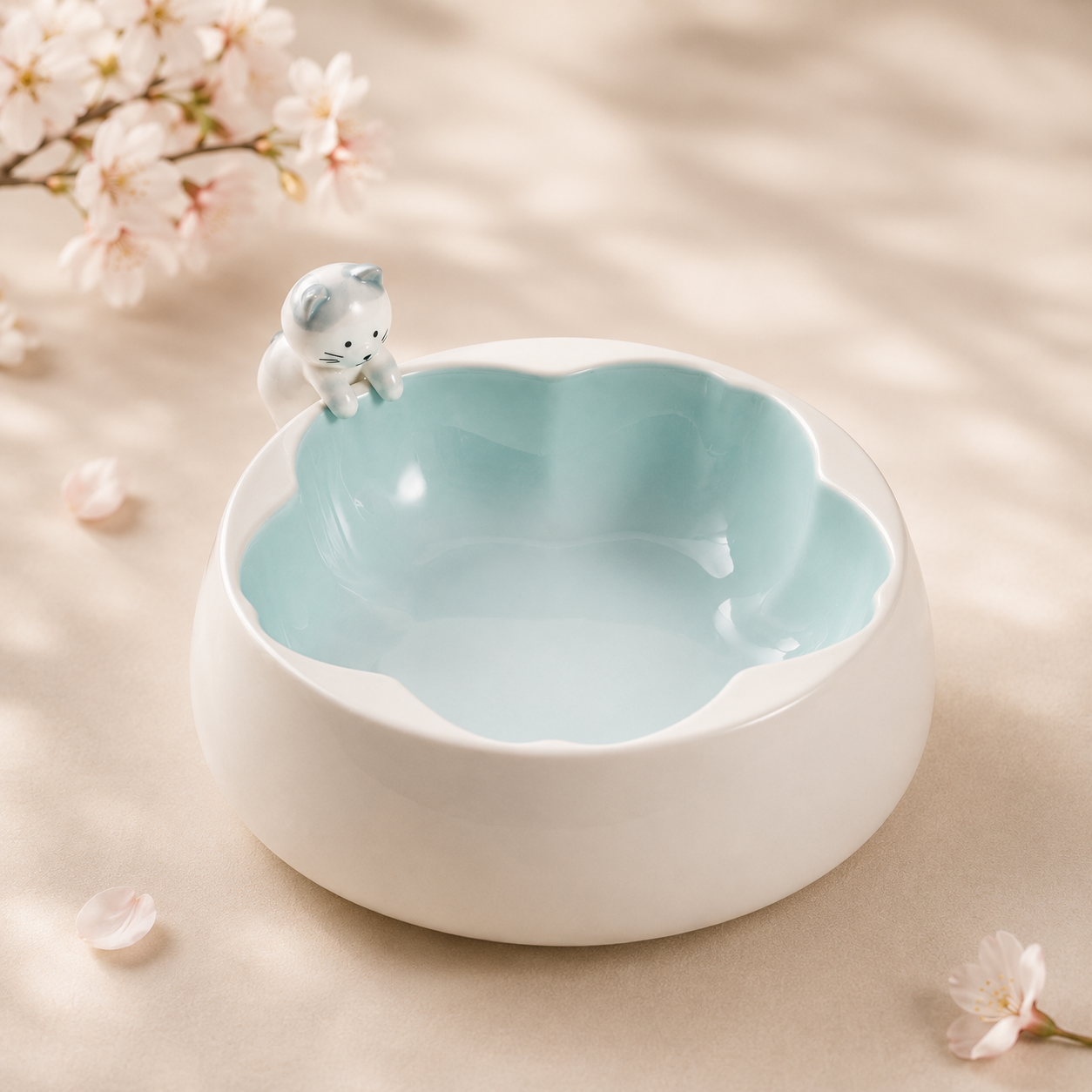 🌸 Royal Paws™ SakuraBloom Napf aus Keramik