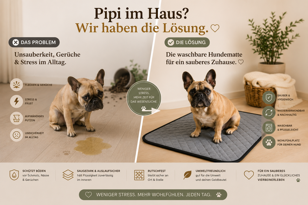 🐶 Royal Paws™ Waschbare Premium-Welpenunterlage / Pipiunterlage