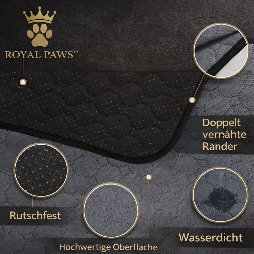 Royal Paws™ Waschbare Premium-Welpenunterlage / Pipiunterlage