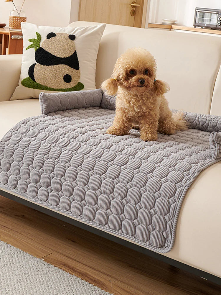 🤎 Royal Paws™ Premium Hundedecke für Sofa & Bett – Rutschfest, Waschbar & Extra Weich