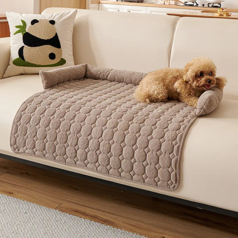🤎 Royal Paws™ Premium Hundedecke für Sofa & Bett – Rutschfest, Waschbar & Extra Weich