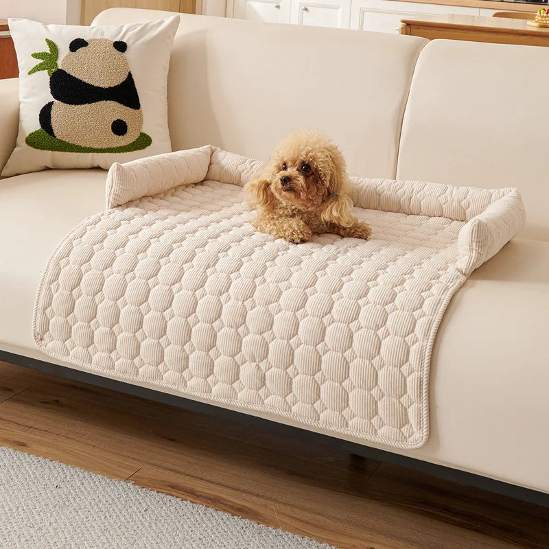 🤎 Royal Paws™ Premium Hundedecke für Sofa & Bett – Rutschfest, Waschbar & Extra Weich